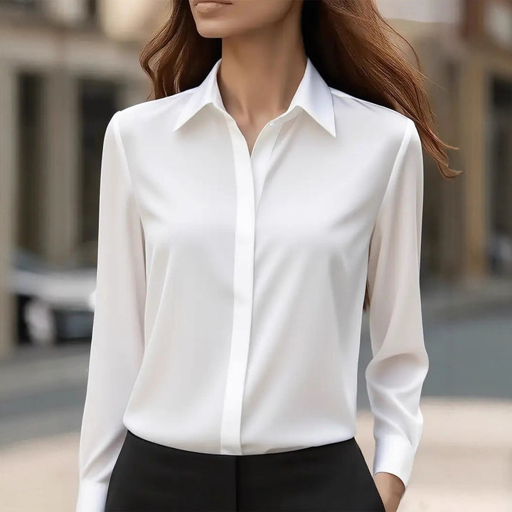 Damen Elegante satiniert Bluse Echo Archiv