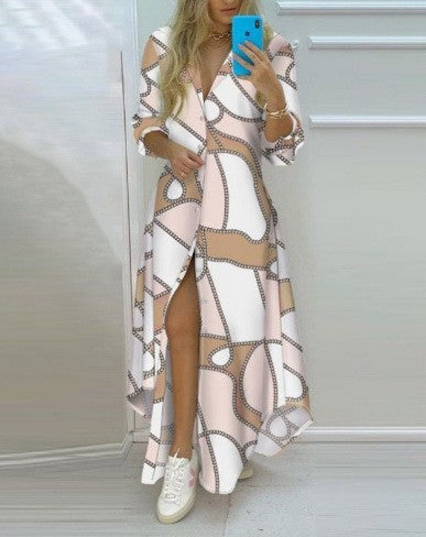 Damen Kimono-Robe mit Printdesign Echoarchiv