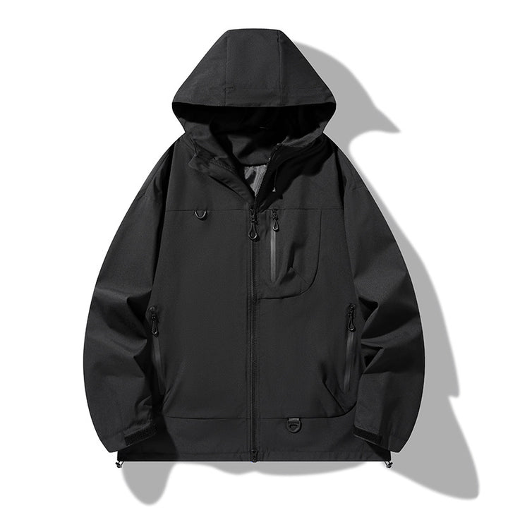 Herren Nano wasserdichte Softshell-Jacke mit geschweißten Nähten, versteckter Brusttasche und verstellbarem Saum – Taviero