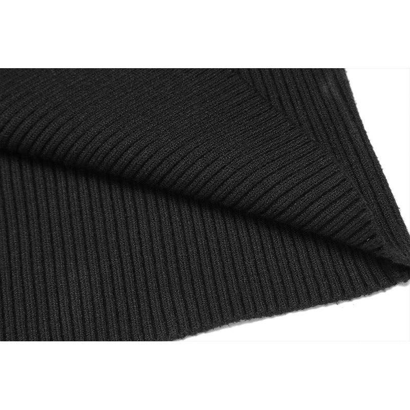 Herren Feinstrick-Pullover mit hohem Kragen und Rippstruktur Echoarchiv