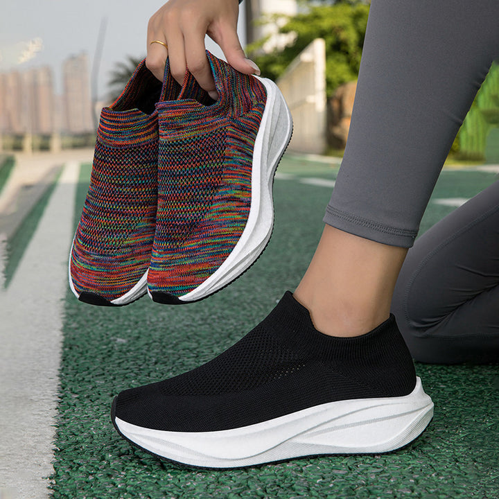 Damen Strick-Slip-On Sneaker mit ergonomischer Komfort-Sohle Echoarchiv