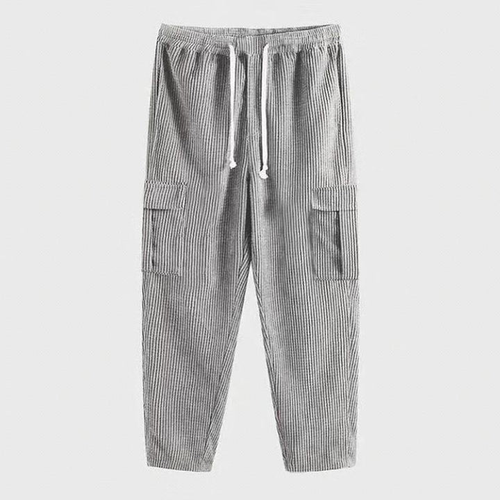 Herren lässige Cargo-Hose mit elastischem Bund und praktischen Taschen Echoarchiv