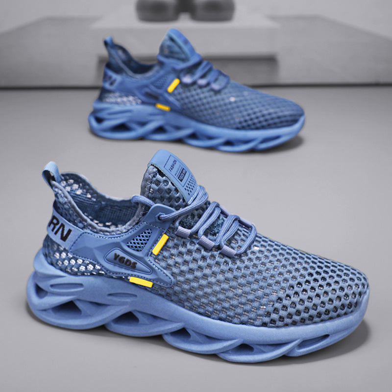 Herren Atmungsaktiver Knit-Sneaker mit elastischem Einstieg und skulpturaler Hohlkammer-Sohle Echoarchiv