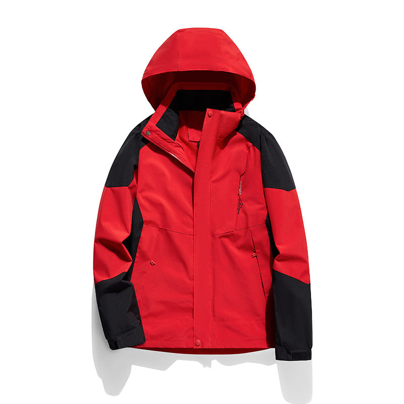 Damen zweilagige Softshell‑Outdoorjacke mit abnehmbarem Fleece‑Innenlayer und Kapuze Echoarchiv