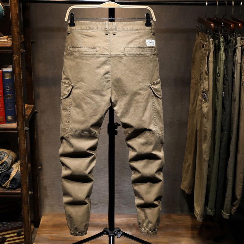 Herren Cargohose mit multifunktionalen Taschen und elastischem Bund Echoarchiv