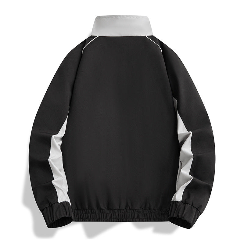 Herren Leichte Athletic-Softshell-Trainingsjacke mit Kontrastpaneelen, Stehkragen & elastischem Saum Echo Archiv