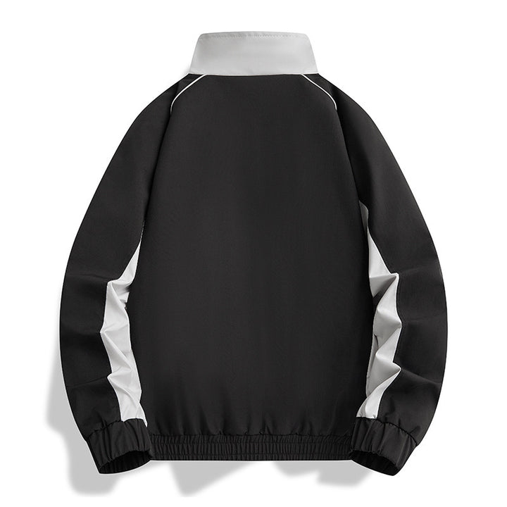 Herren Leichte Athletic-Softshell-Trainingsjacke mit Kontrastpaneelen, Stehkragen & elastischem Saum Echo Archiv
