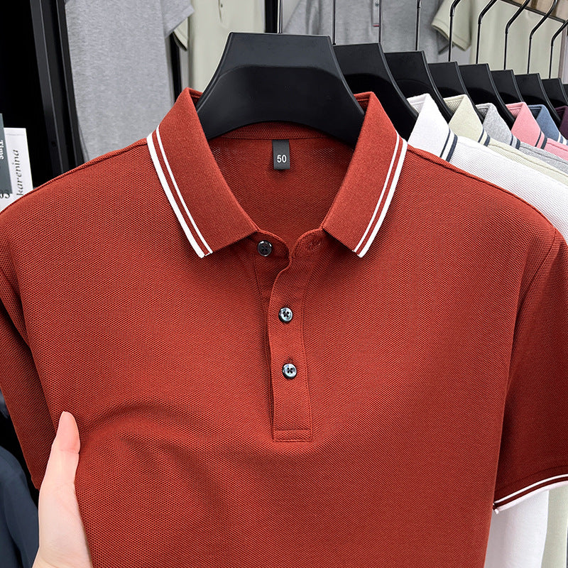 Herren sportliches Poloshirt mit strukturiertem Piqué-Stoff und modernem Kragen Echoarchiv