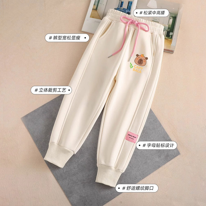 Damen bequeme Sweatpants mit Kordelzug Echo Archiv