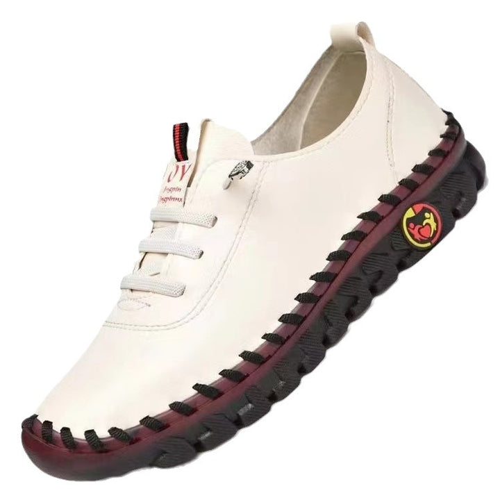 Damen Flexible Slip-On Freizeitsneaker mit handgenähter Ziernaht und profilierter Gummilaufsohle – Névara