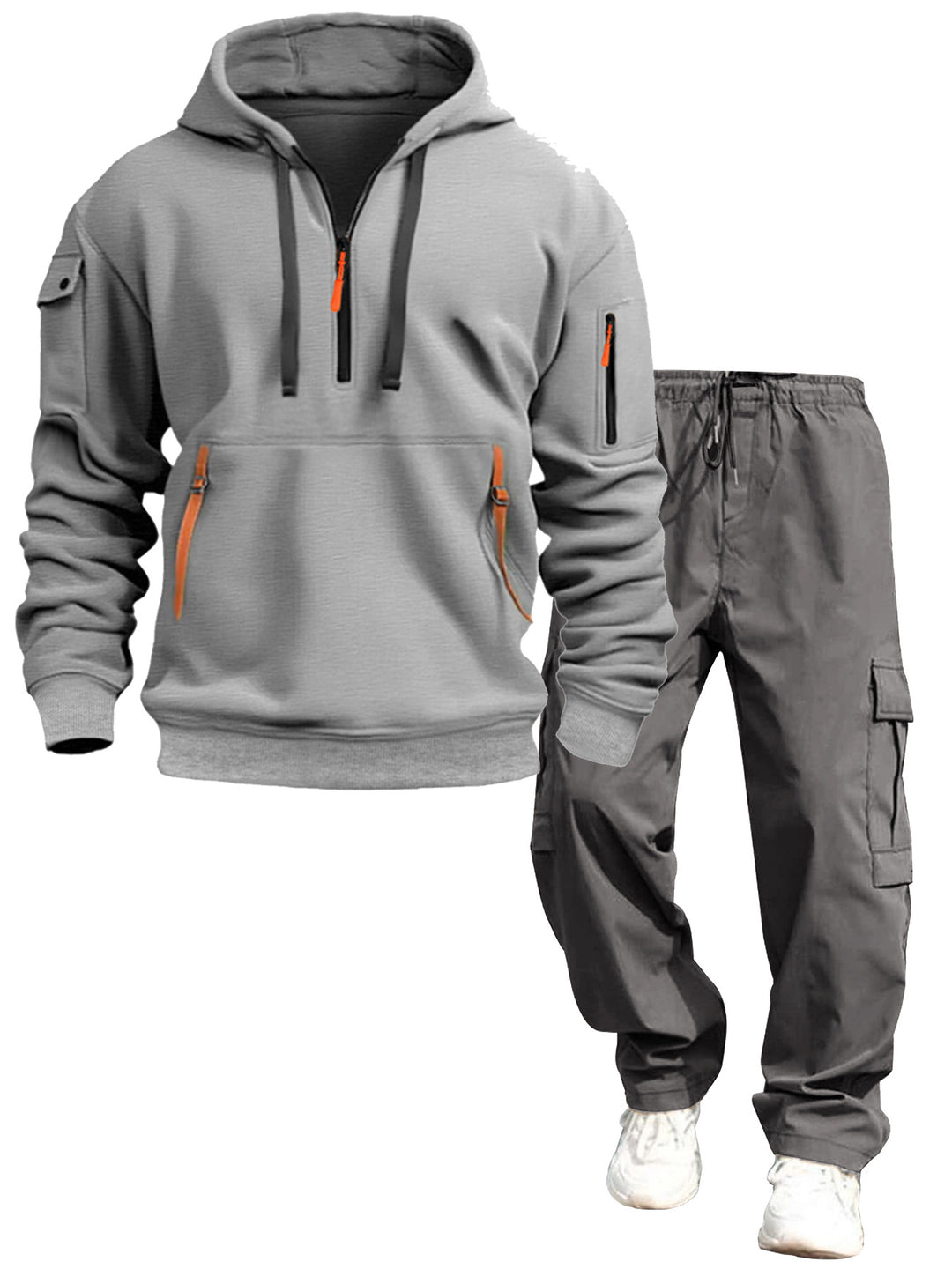 Herren lässiger Kapuzenpullover und Jogginghose Echo Archiv