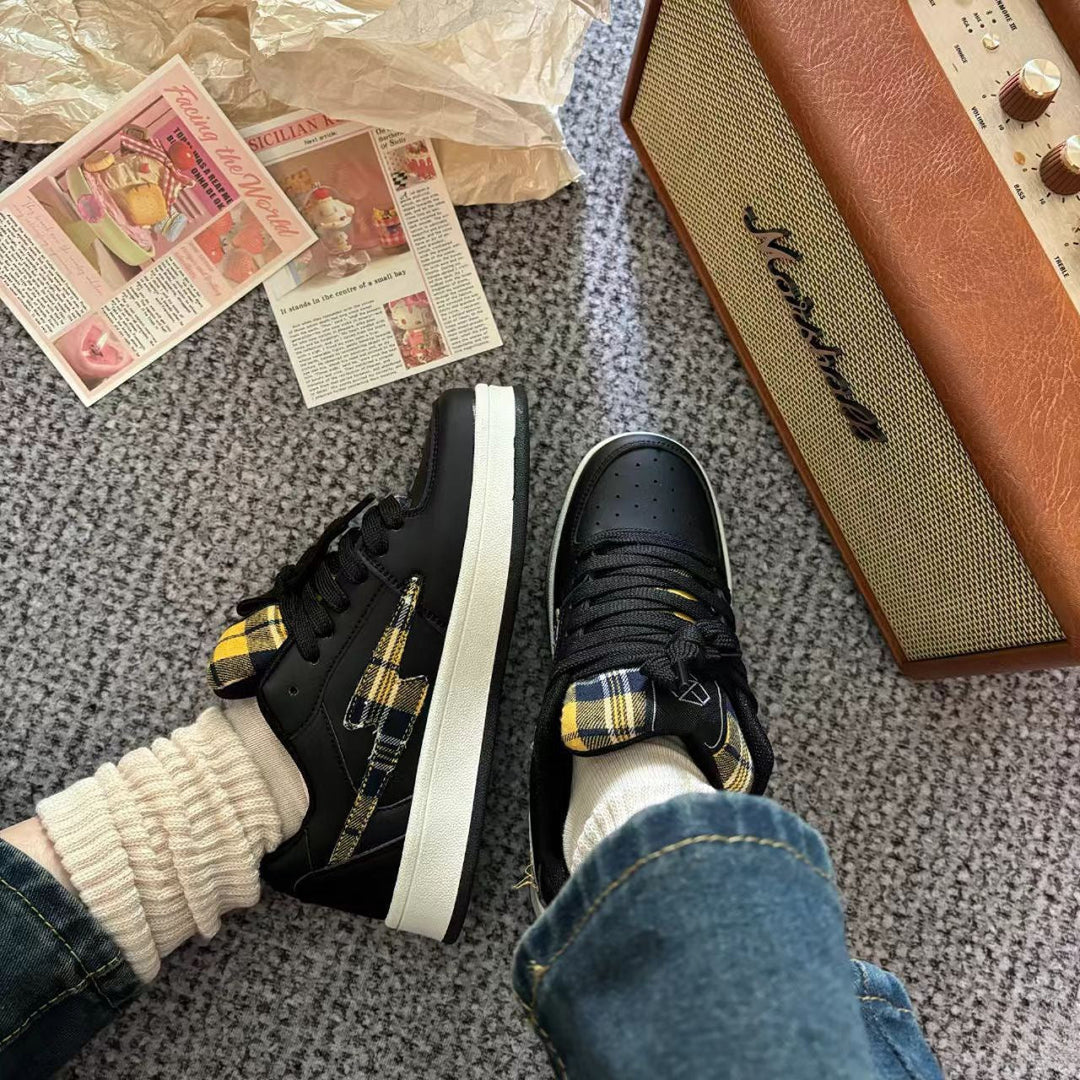 Damen Sneakers im modischen Karo-Design mit bequemer Dämpfung Echo Archiv