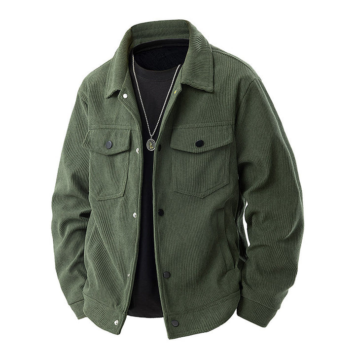 Herren Komfortable Cordjacke Echo Archiv