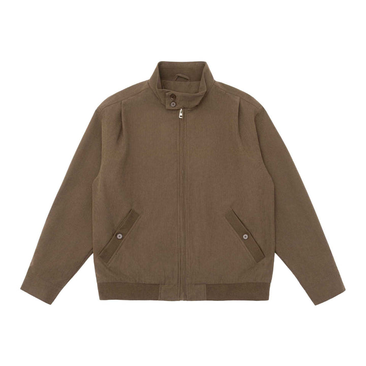 Herren Gepolsterte Jacke im Cord‑Look mit Stehkragen und aufgesetzten Pattentaschen Echoarchiv