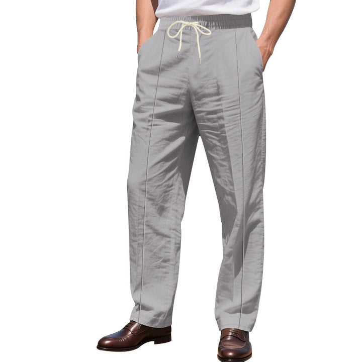 Herren elegante Freizeithose mit verstellbarem Bund Echoarchiv