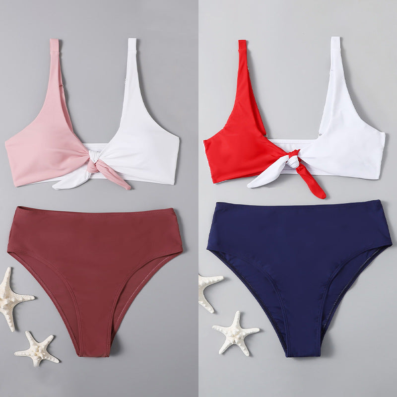 Damen Triangel-Bikini mit innovativem Knoten-Design und hoch geschnittenem Höschen Echo Archiv