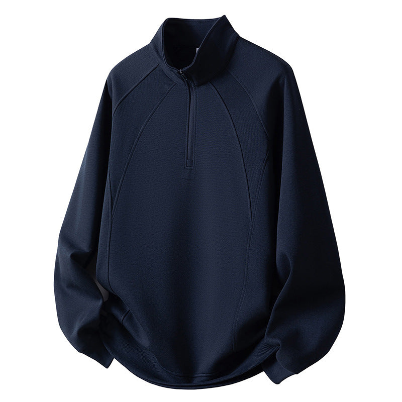 Herren Sport Fleece Pullover mit Reißverschluss Echo Archiv