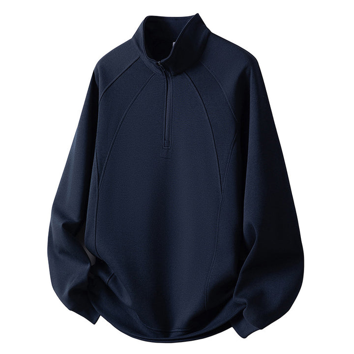 Herren Sport Fleece Pullover mit Reißverschluss Echo Archiv