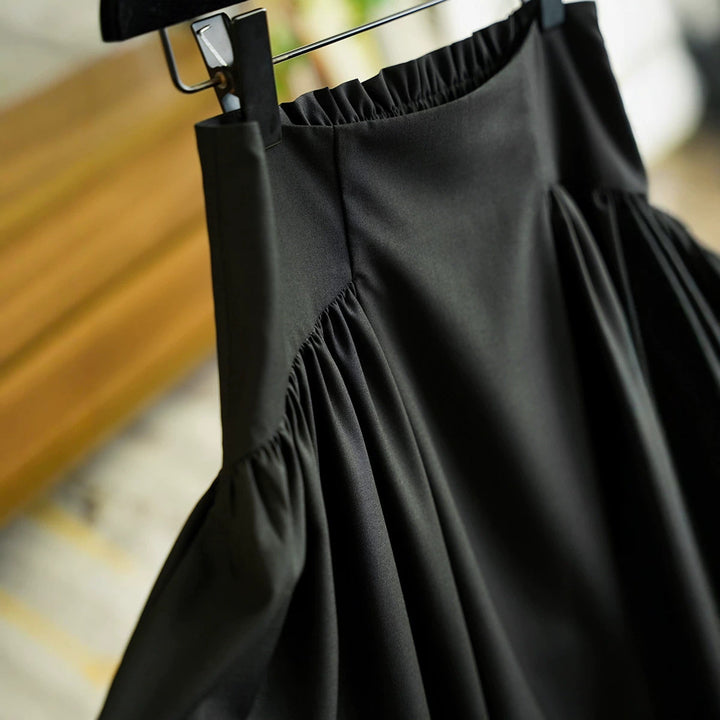 Damen Eleganter Maxirock mit Taillengürtel Echoarchiv