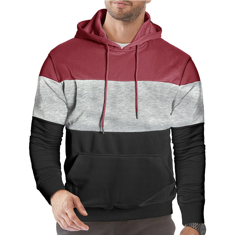 Herren Kapuzenpullover mit blockfarbenem Design Echoarchiv