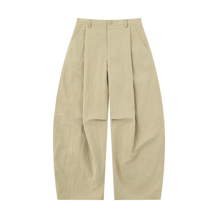Damen Weite Ballonhose aus Baumwollmischung mit hohem Bund und elastischem Rückengummi Echo Archiv