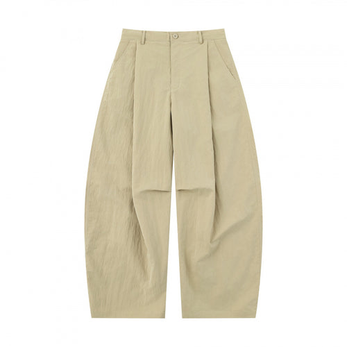 Damen Weite Ballonhose aus Baumwollmischung mit hohem Bund und elastischem Rückengummi Echo Archiv
