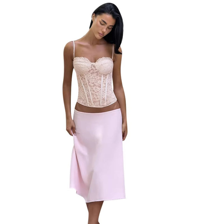 Damen Spitzen-Corsage mit verstellbaren Trägern und verdecktem Verschluss Echo Archiv