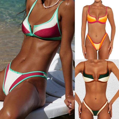 Damen Triangel-Bikini mit modernen Grafik-Elementen Echo Archiv