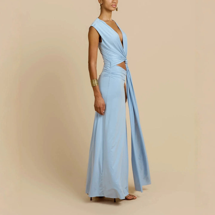 Damen Maxikleid mit raffiniertem Wickeldetail Echo Archiv