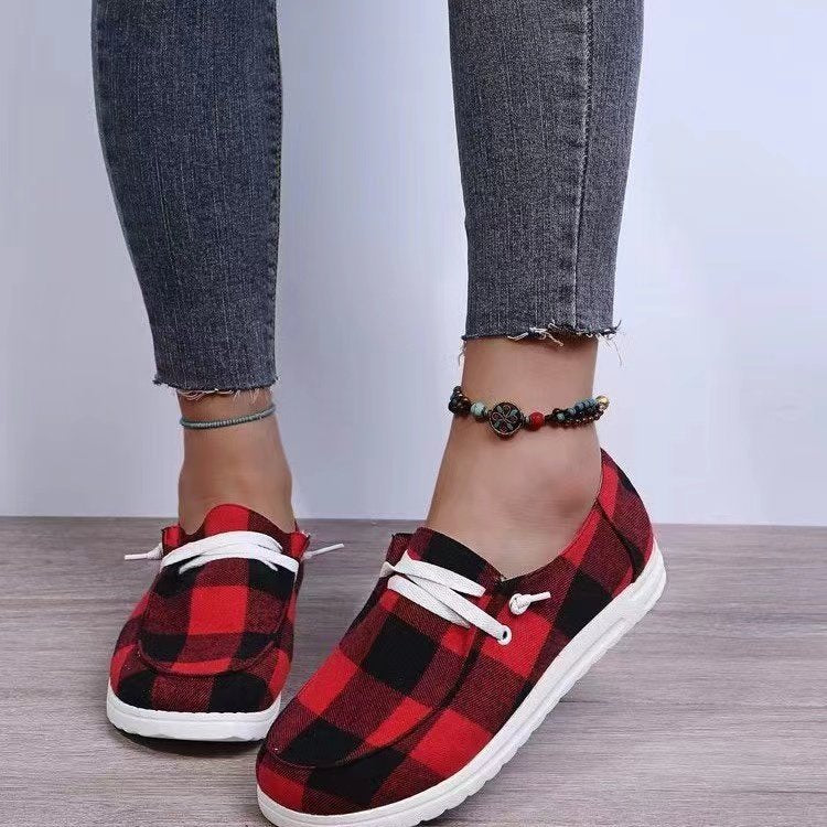 Damen Freizeit-Slip-On Schuhe mit elastischen Schnürdetails und rutschfester Sohle Echoarchiv