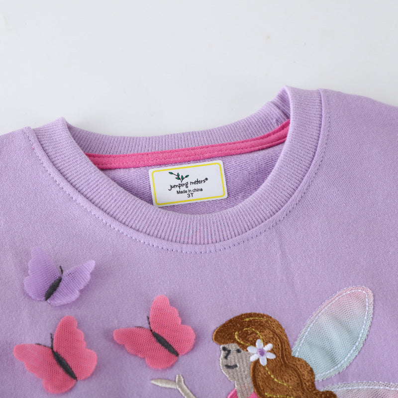 Mädchen Sweatshirt mit verzaubertem Feen- und Schmetterlingsdesign Echo Archiv