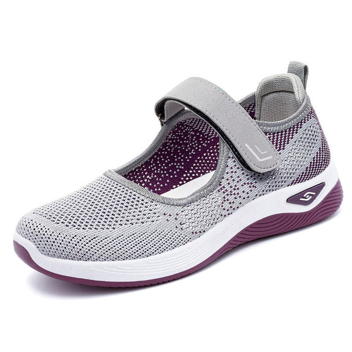 Damen Sportliche Sneakers mit Klettverschluss und atmungsaktiver Netzstruktur Echo Archiv