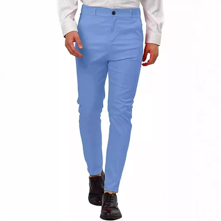 Herren Modische Slim-Fit Chinohose mit elastischem Bund und innovativem Design Echoarchiv