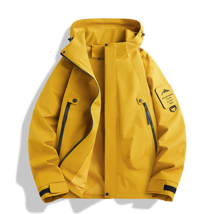 Herren Funktionsjacke mit verstellbarer Kapuze