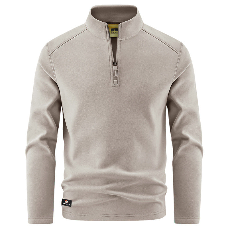 Herren Thermo‑Fleecepullover mit kurzem Reißverschluss und Stehkragen Echo Archiv