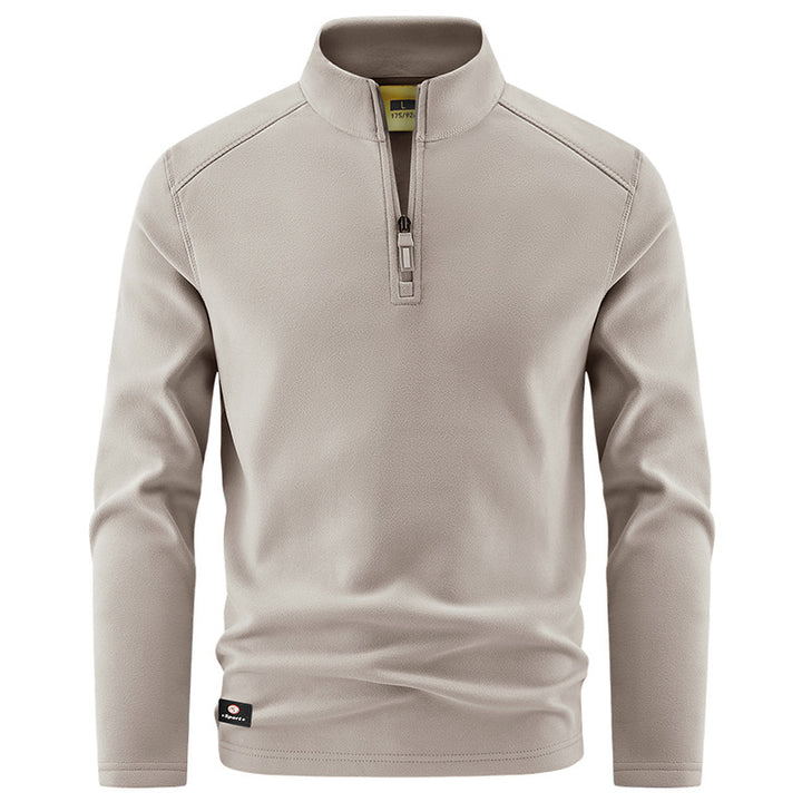 Herren Thermo‑Fleecepullover mit kurzem Reißverschluss und Stehkragen Echo Archiv