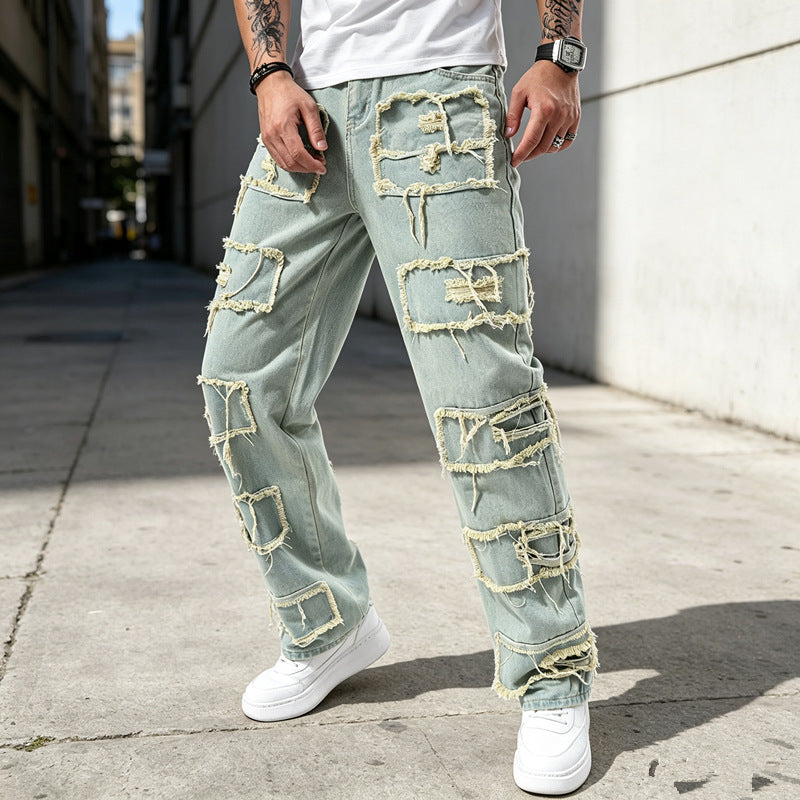 Herren Modische und lässige Jeanshose Echoarchiv