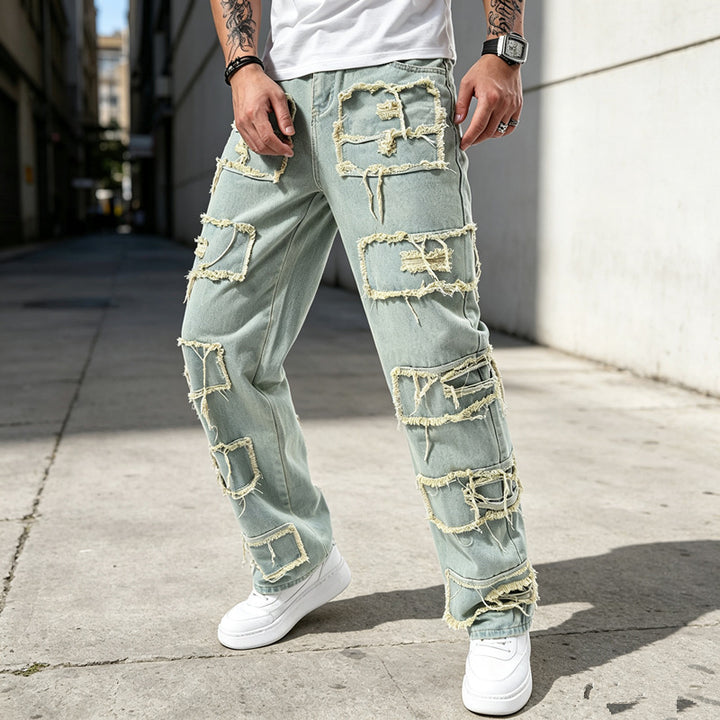 Herren Modische und lässige Jeanshose Echoarchiv