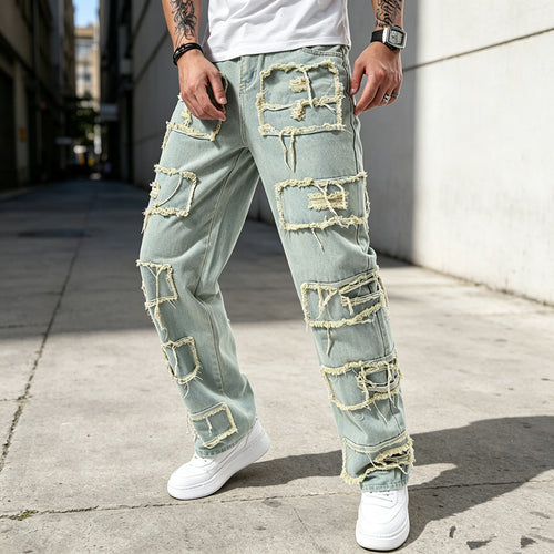 Herren Modische und lässige Jeanshose Echoarchiv