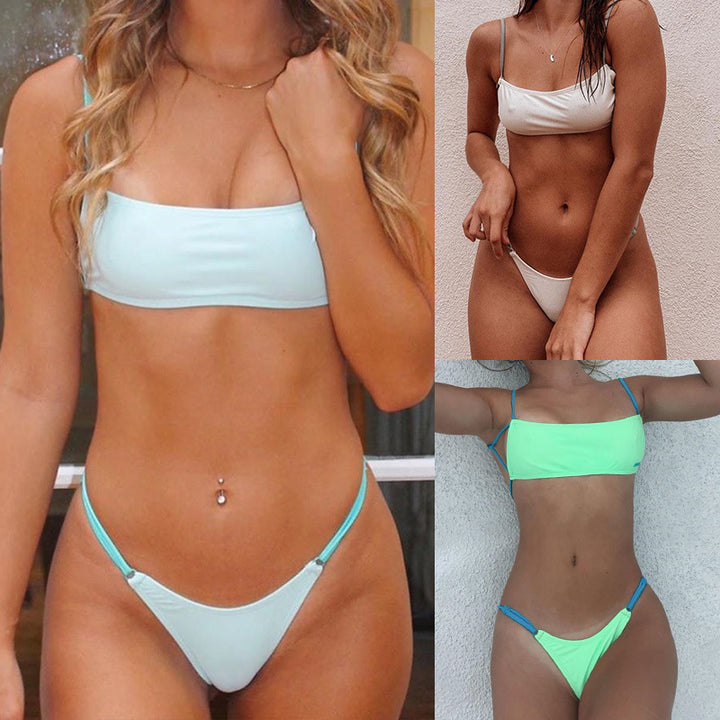 Damen Sportliches Bikini-Set mit verstellbaren Trägern Echo Archiv