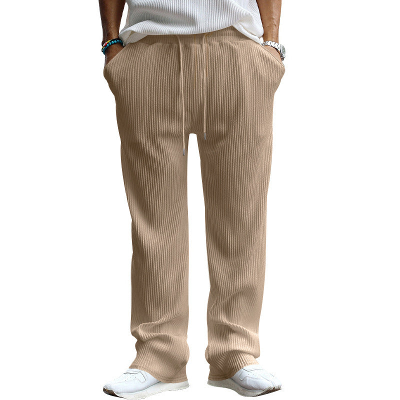 Herren nan locker geschnittene Plissee-Hose mit Tunnelzug und weitem Bein Echo Archiv