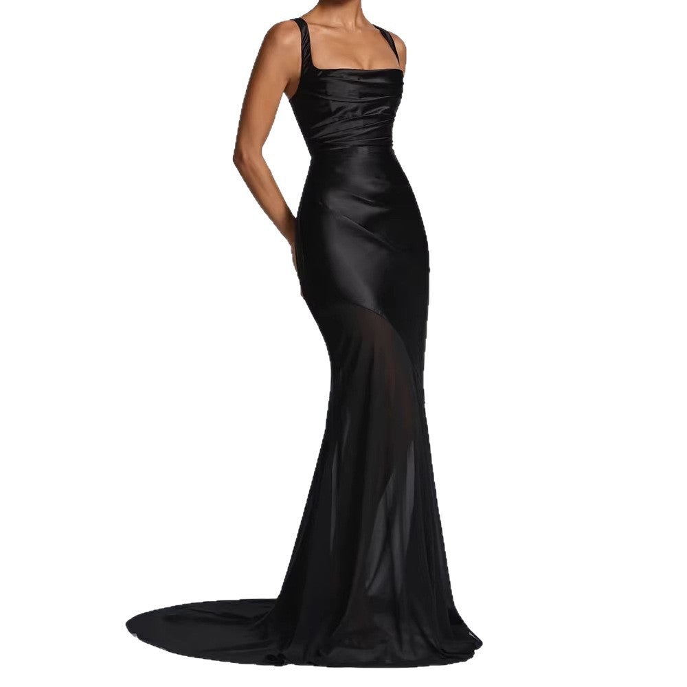 Damen Elegantes Chiffon-Abendkleid mit figurbetontem Schnitt Echo Archiv