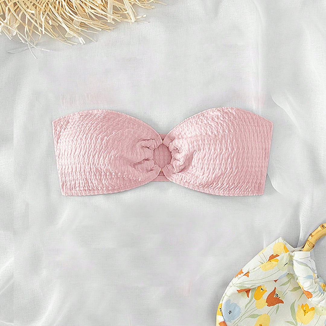 Damen Bandeau-Bikinioberteil mit strukturierter Oberfläche Echo Archiv