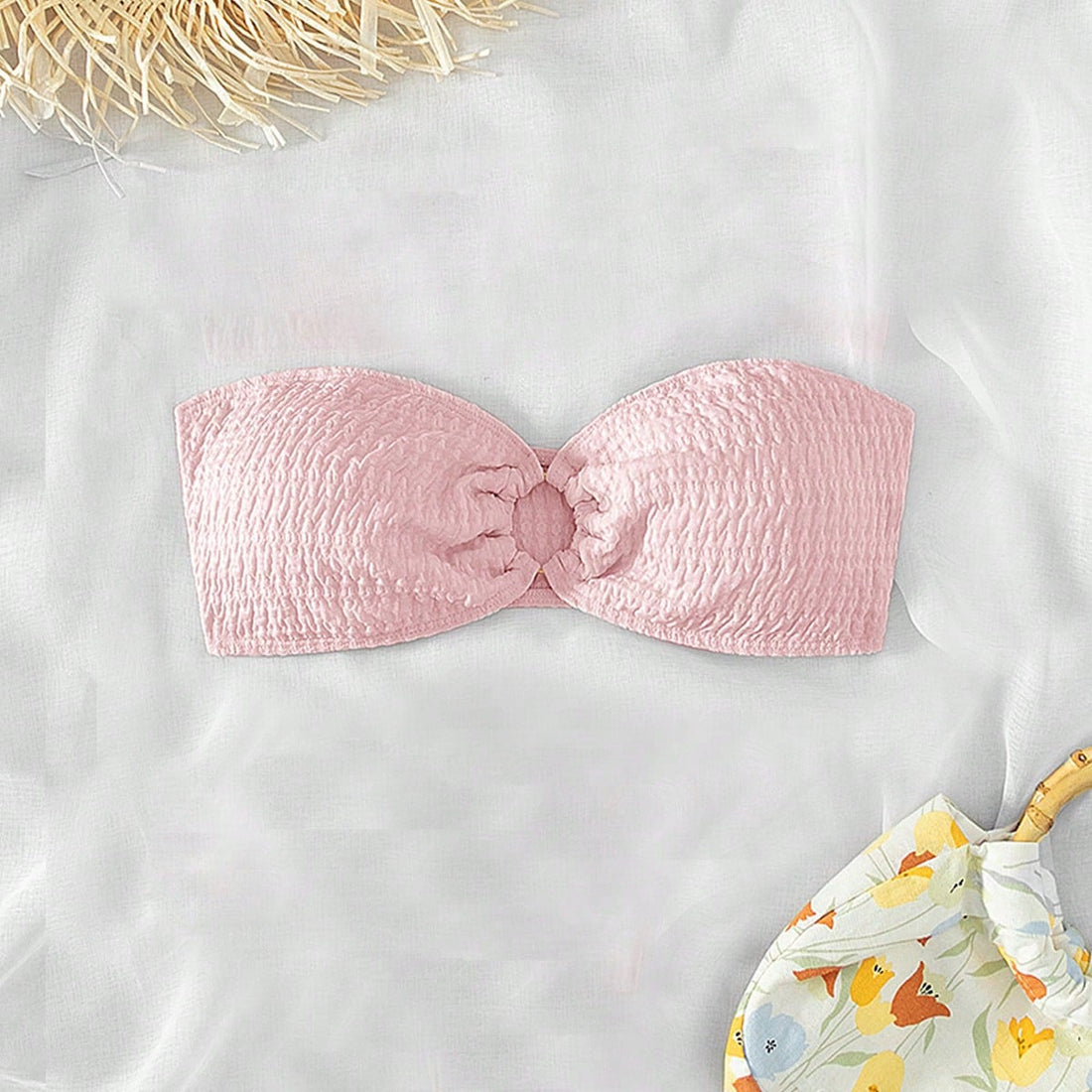 Damen Bandeau-Bikinioberteil mit strukturierter Oberfläche – Maréssa