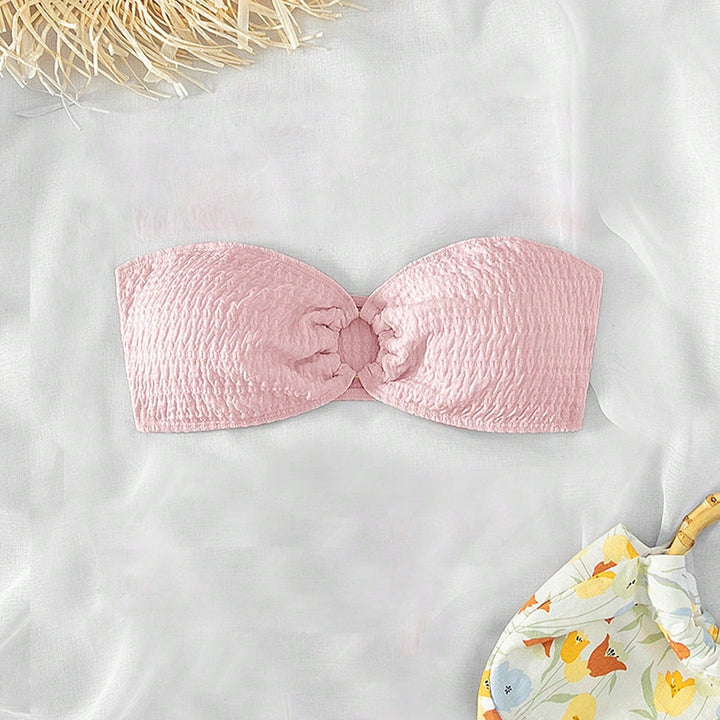 Damen Bandeau-Bikinioberteil mit strukturierter Oberfläche Echo Archiv