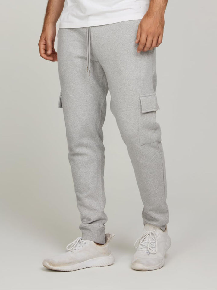 Damen schmal geschnittene Cargo-Jogginghose mit ergonomischen Nähten elastischem Komfortbund und aufgesetzter Klappentasche – Avélisse