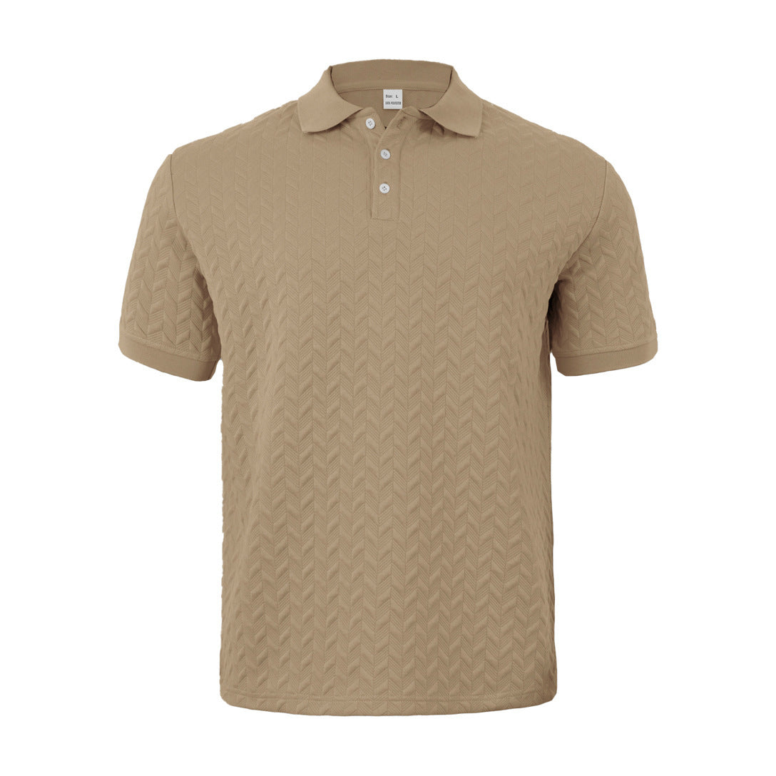 Herren Polohemd mit strukturiertem Design – Cavello