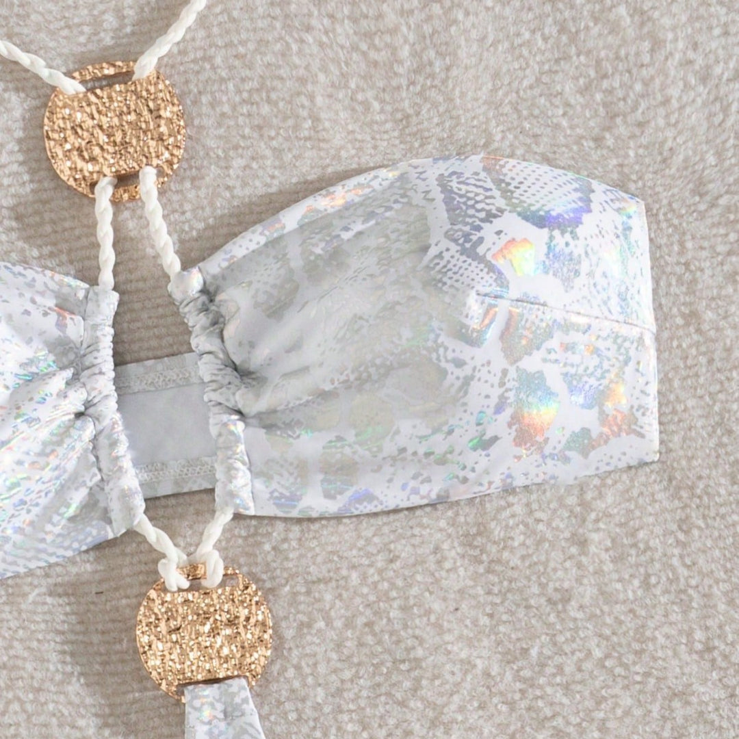 Damen Luxuriösen Bikini mit modernem Cut-Out Echo Archiv