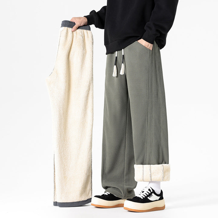 Herren Bequeme Fleece-Hose mit abnehmbaren Beinpartien