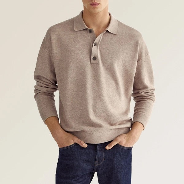 Herren eleganter Poloshirt mit modischem Schnitt Echoarchiv